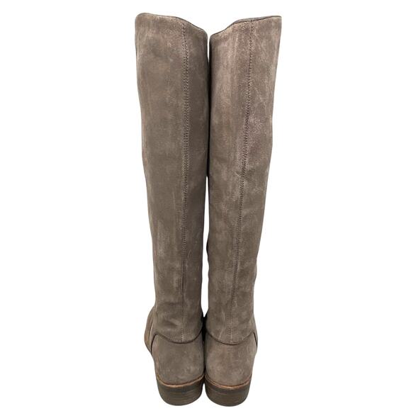 UGG Women’s Brown Gracen Suede Knee High Block Heel Riding Boots Size US 7 - Picture 8 of 12